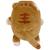 Porte-clé peluche nemu nemu mugi le chat brun (11 cm) Marron, beige, rose 5 - vertbaudet enfant 