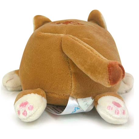 Porte-clé peluche nemu nemu mugi le chat brun (11 cm) Marron, beige, rose 4 - vertbaudet enfant 