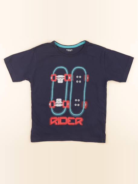 Tee-shirt - 8 ans Bleu 1 - vertbaudet enfant 