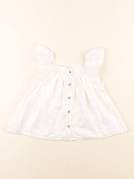 Chemise - 18 mois Blanc, or 1 - vertbaudet enfant 