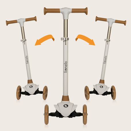 Trottinette enfant 3 roues jessy avec roues lumineuses et hauteur réglable Grey brown+Grey green+Pink rose 2 - vertbaudet enfant 