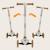 Trottinette enfant 3 roues jessy avec roues lumineuses et hauteur réglable Grey brown+Grey green+Pink rose 2 - vertbaudet enfant 