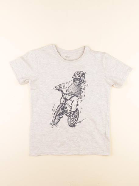 Tee-shirt - 12 ans Gris 1 - vertbaudet enfant 