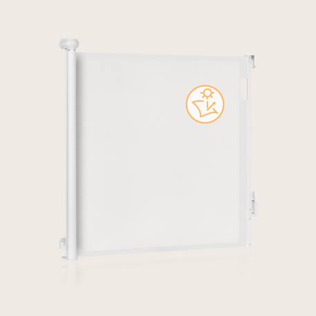 Barrière de sécurité rétractable thea jusqu’à 140 cm sans seuil Black onyx+Grey concrete+White 18 - vertbaudet enfant 