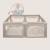 Grand parc bébé willow xl avec côtés en maille et grille de protection Beige sand+Grey concrete 4 - vertbaudet enfant 