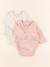 Lot de 2 bodies en coton - 0 mois Rose 1 - vertbaudet enfant 