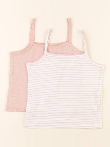 Lot de 2 maillots de corps - 3 ans Rose 1 - vertbaudet enfant 