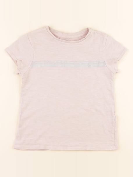 Tee-shirt - 6 ans Rose, argent 1 - vertbaudet enfant 
