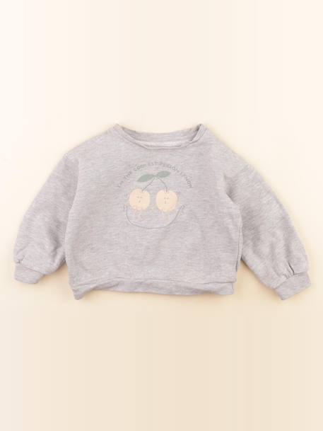 Sweat - 3 ans Gris 1 - vertbaudet enfant 