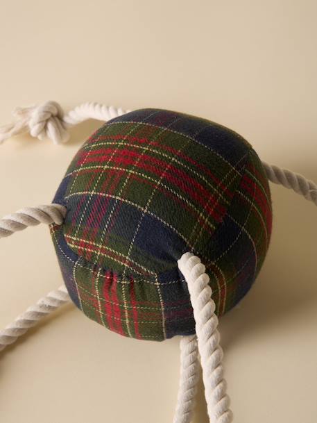 Balle pour chien motif tartan - collection fine truffe Carreaux ecossais vert 2 - vertbaudet enfant 
