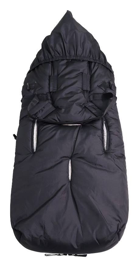Chancelière pour poussette XL TOO camel+noir / créme 9 - vertbaudet enfant 