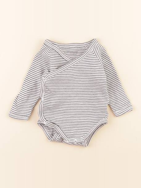 Body - 3 mois Blanc, bleu 1 - vertbaudet enfant 