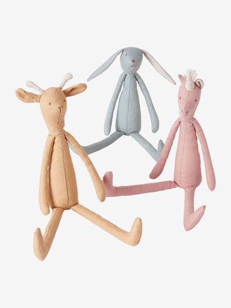 Trio de poupées en lin multicolore 1 - vertbaudet enfant 