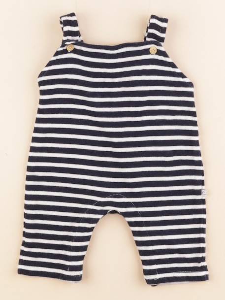 Salopette - 1 mois Blanc, bleu 1 - vertbaudet enfant 