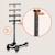 Trottinette 3 roues mey pliable avec roues lumineuses, hauteur réglable et panier Beige sand+Black onyx+Pink rose 10 - vertbaudet enfant 