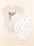 Lot de 2 bodies en coton - 9 mois Beige, blanc 1 - vertbaudet enfant 