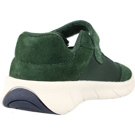 Baskets enfant garçon en cuir Bleu cb41z+Vert c3p1z 9 - vertbaudet enfant 