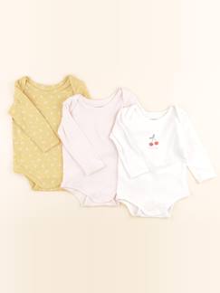 Seconde main-Fille-Lot de 3 bodies en coton - 9 mois