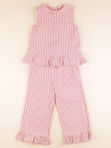 Ensemble - 7 ans Blanc, rose 1 - vertbaudet enfant 