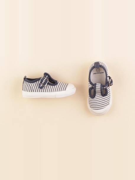 Tennis élastiqué - pointure 21 Blanc, bleu 1 - vertbaudet enfant 