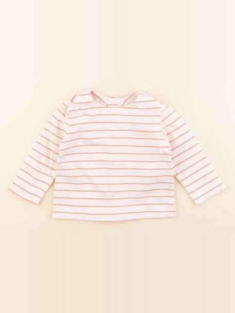 Tee-shirt - 6 mois Beige 1 - vertbaudet enfant 