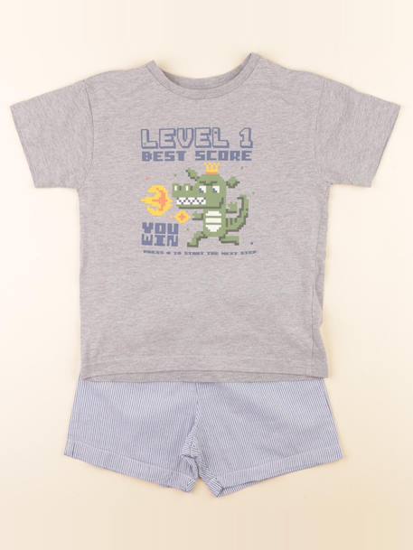 Pyjama coton - 6 ans Bleu 1 - vertbaudet enfant 