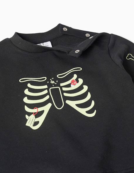 Ensemble de jogging en molleton avec imprimé qui brille dans le noir Noir 3 - vertbaudet enfant 
