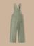 Salopette en velours côtelé fille Vert pastel 2 - vertbaudet enfant 