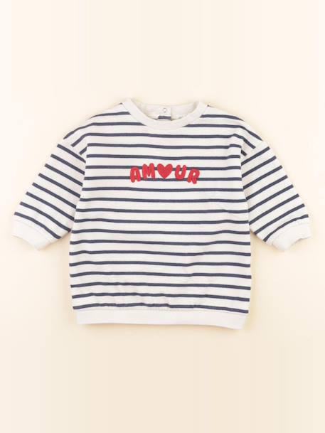 Robe - 12 mois Blanc, bleu 1 - vertbaudet enfant 