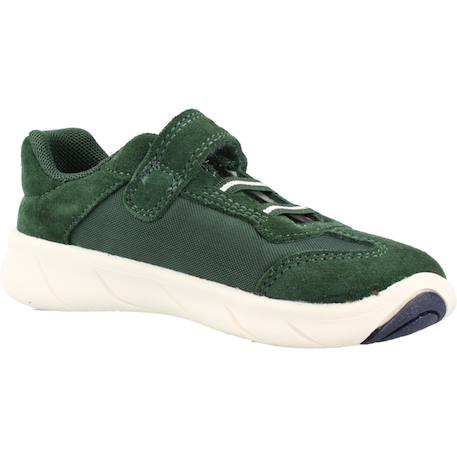 Baskets enfant garçon en cuir Bleu cb41z+Vert c3p1z 11 - vertbaudet enfant 