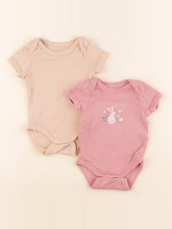 Seconde main-Fille-Lot de 2 bodies en coton - 3 mois