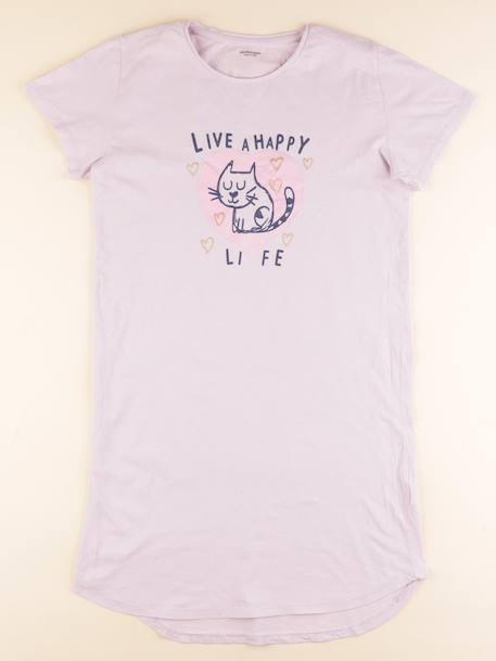 Chemise de nuit coton - 14 ans Rose 1 - vertbaudet enfant 