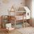 Lit cabane superposé en pin - boscoco Beige 1 - vertbaudet enfant 