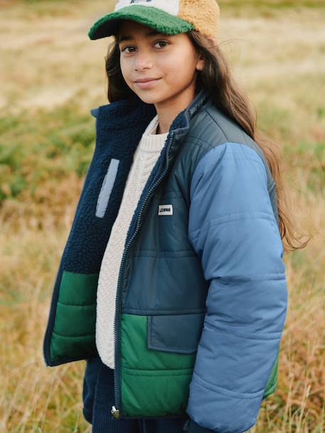 Veste Franka réversible marine+rose 6 - vertbaudet enfant 