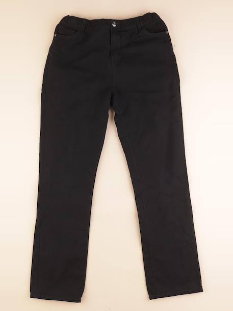Pantalon doublé - 14 ans Noir 1 - vertbaudet enfant 