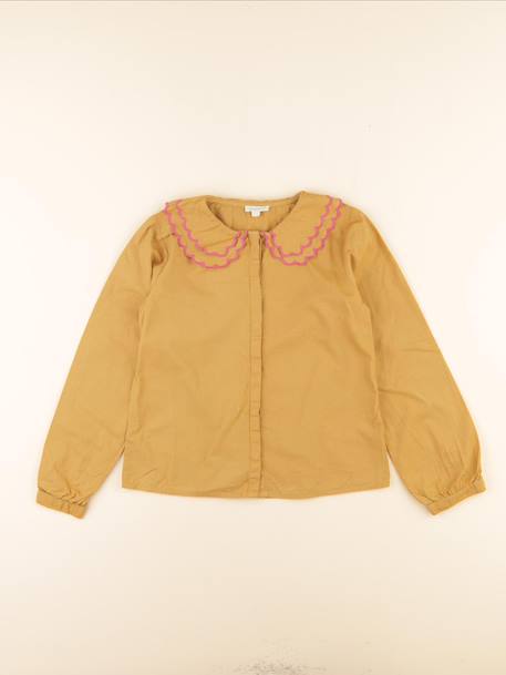 Blouse - 9 ans Jaune, rose 1 - vertbaudet enfant 