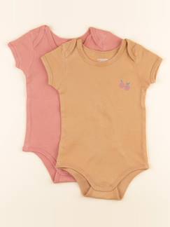 Seconde main-Fille-Lot de 2 bodies en coton - 18 mois