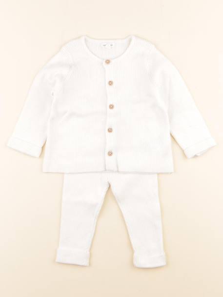 Ensemble - 12 mois Blanc 1 - vertbaudet enfant 