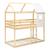 Lit cabane superposé en pin - boscoco Beige 2 - vertbaudet enfant 