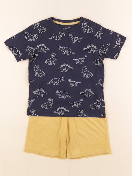 Pyjama coton - 5 ans Bleu, jaune 1 - vertbaudet enfant 