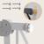 Barrière de sécurité bébé truus slim 75-105 cm à fixation par pression sans perçage Grey+White 3 - vertbaudet enfant 