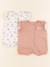 Lot de 2 pyjamas - 3 mois Blanc, rose 1 - vertbaudet enfant 