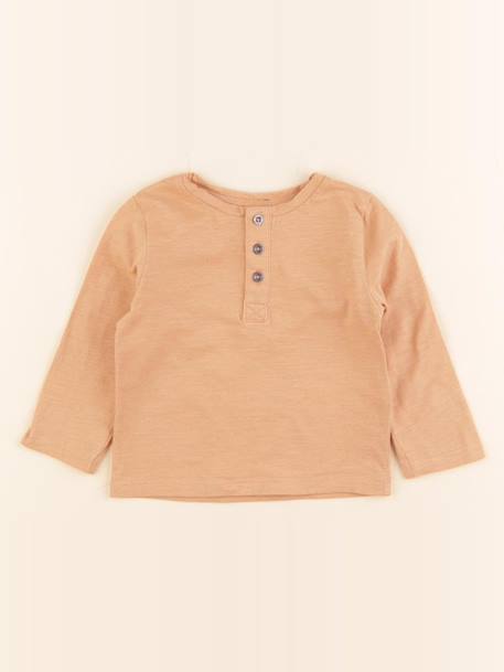Tee-shirt - 6 mois Marron 1 - vertbaudet enfant 