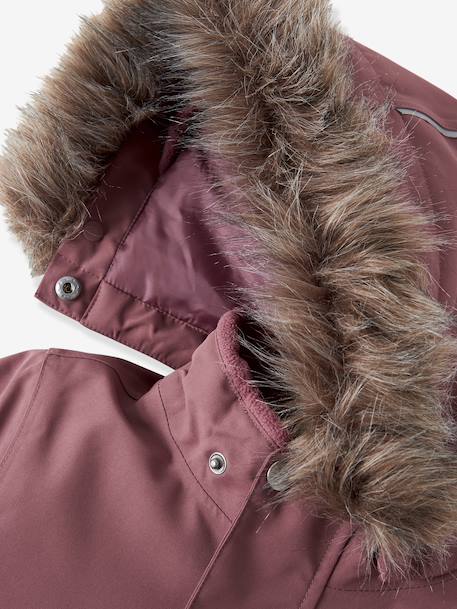 Combinaison de neige doublée polaire enfant NAME IT bleu foncé+mauve 7 - vertbaudet enfant 