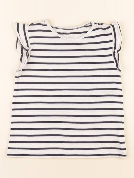 Tee-shirt - 8 ans Blanc, bleu 1 - vertbaudet enfant 