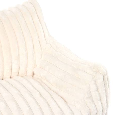 Canapé enfant 2 places velours côtelé Blanc 4 - vertbaudet enfant 