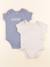 Lot de 2 bodies en coton - 9 mois Beige, bleu 1 - vertbaudet enfant 