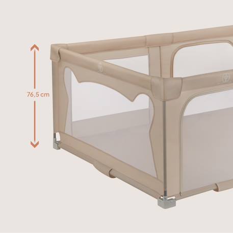Grand parc bébé florence easy fold avec pliage rapide et sac de transport Beige sand+Grey graphite 5 - vertbaudet enfant 