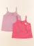 Lot de 2 débardeurs - 5 ans Rose, violet 1 - vertbaudet enfant 