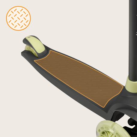 Trottinette enfant 3 roues jessy avec roues lumineuses et hauteur réglable Grey brown+Grey green+Pink rose 9 - vertbaudet enfant 